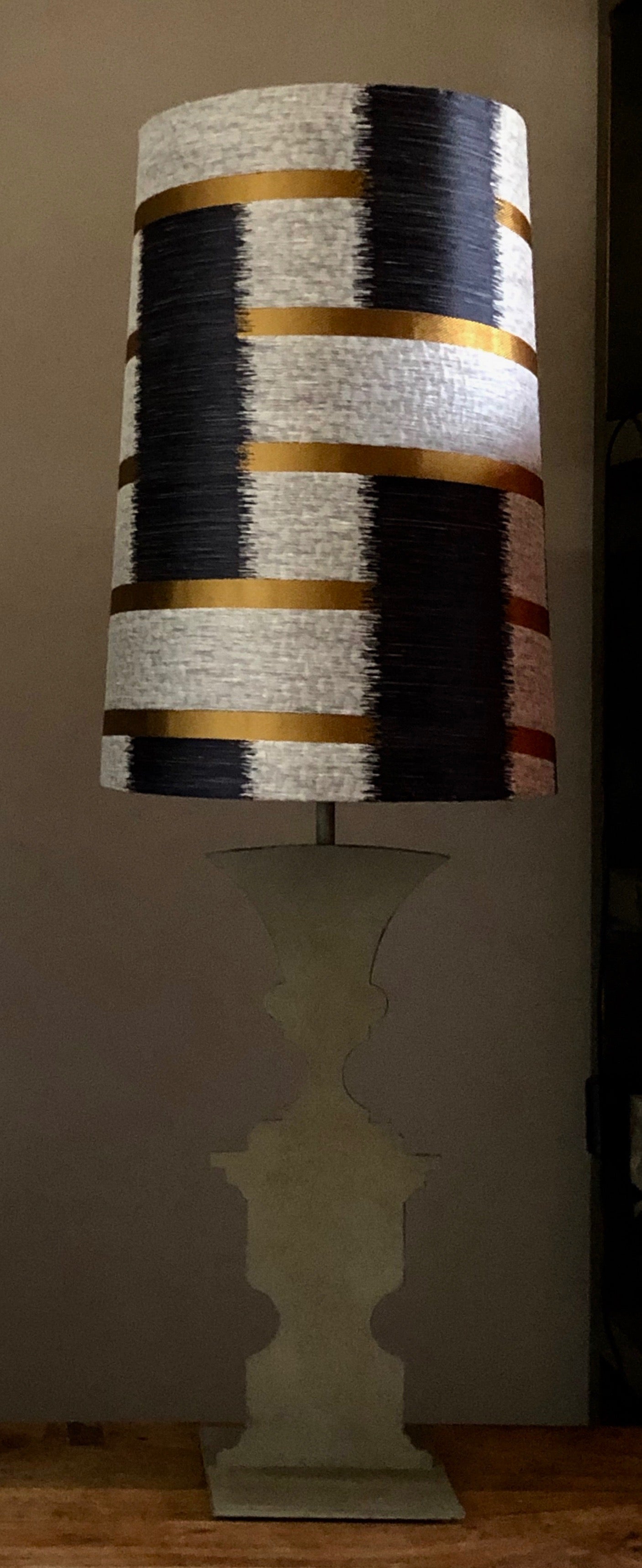 Lamp base and shade.